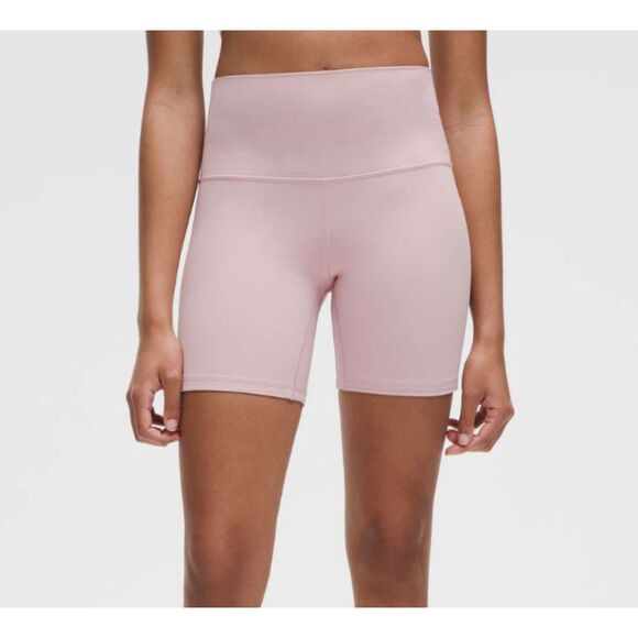 BNWT Women Lululemon Align High-Rise Short 6" Pink Haze Size 8 - Picture 1 of 9